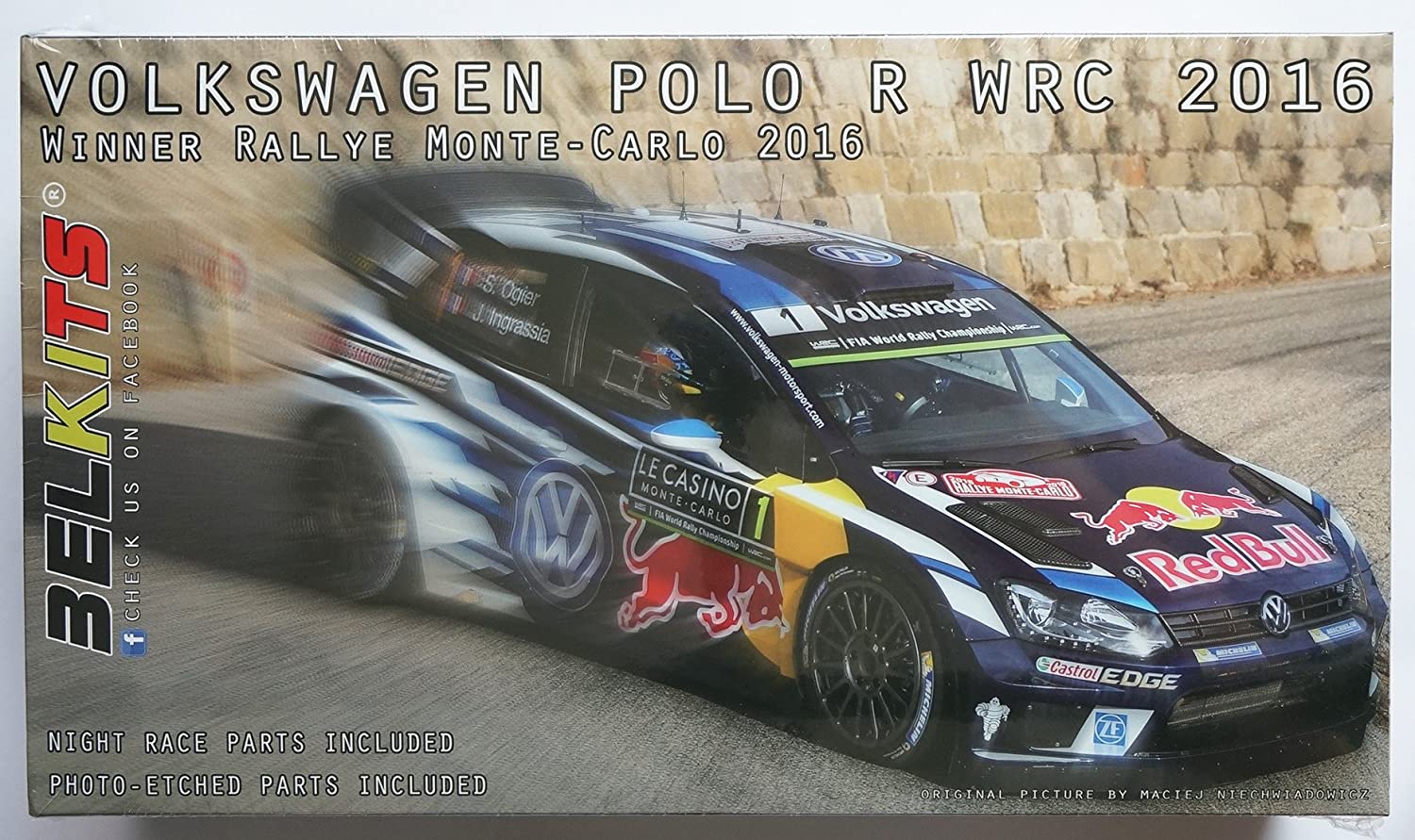 BELKIT 1/24 Model kit VW Polo R WRC 2016 Monte Carlo Rally Winner