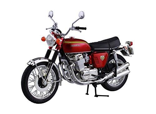 AOSHIMA 1:12 Scale Motorcycle Diecast Model Honda  CB750 FOUR Candy Red 1007 画像1