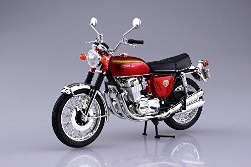 AOSHIMA 1:12 Scale Motorcycle Diecast Model Honda  CB750 FOUR Candy Red 1007 画像2