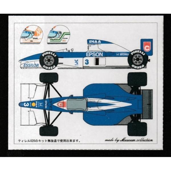 Museum collection 1/20 F1 Grand Prix Tyrrell 020 preseason decal from Japan a320 画像1