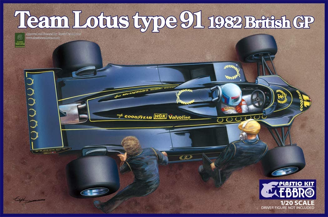 Ebro 1/20 Model Kit Team Lotus Type 91 1982 British GP from Japan 1462 画像6
