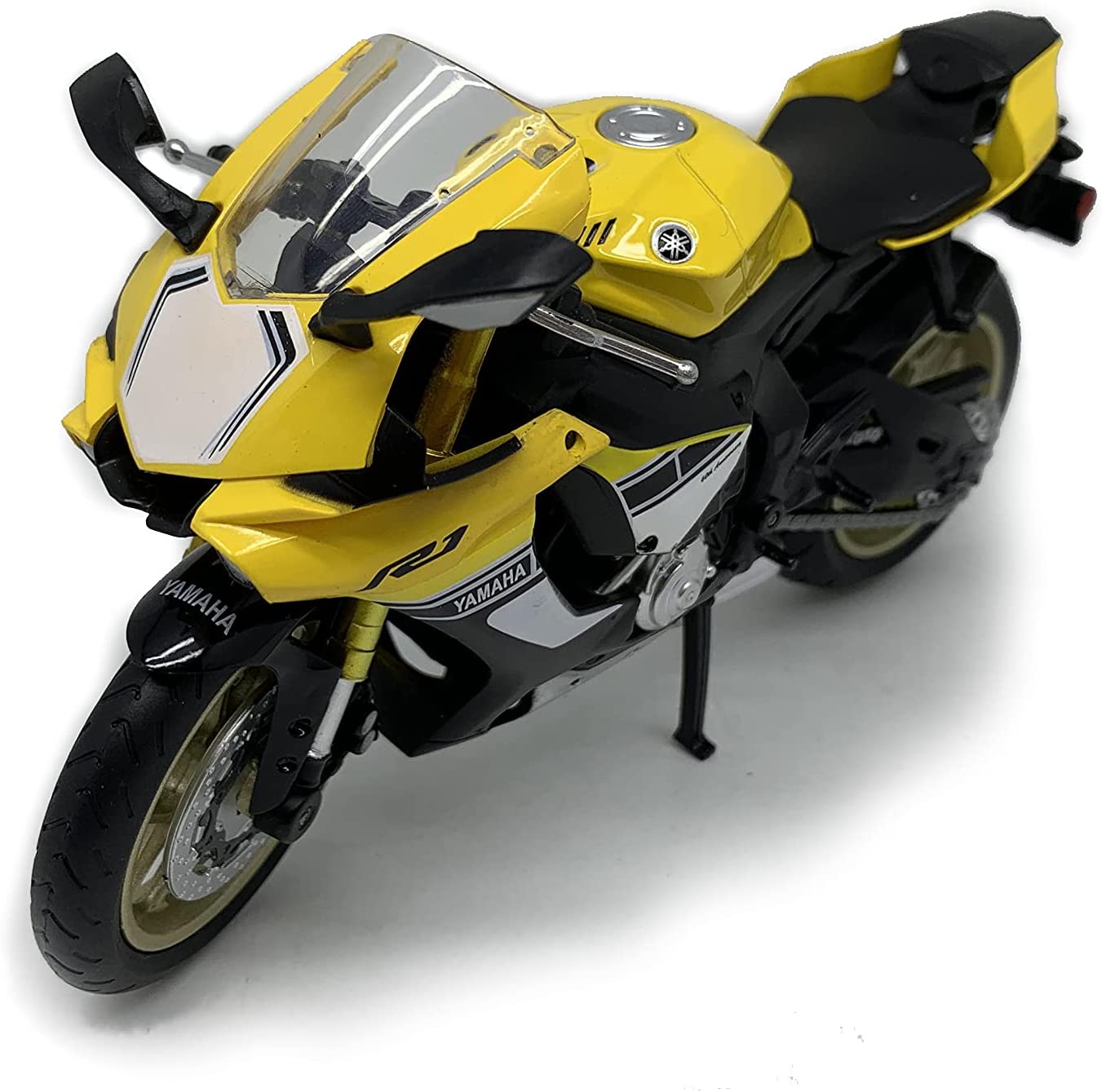 Doyusha Diecast Motorcycle 1/12 YAMAHA YZF-R1 Yellow from Japan 8964 画像3