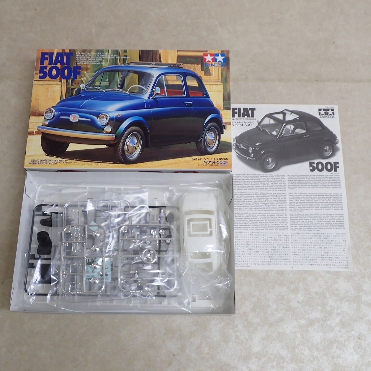  Rare kit model 1/24 Tamiya Fiat 500F from Japan 1373 画像2