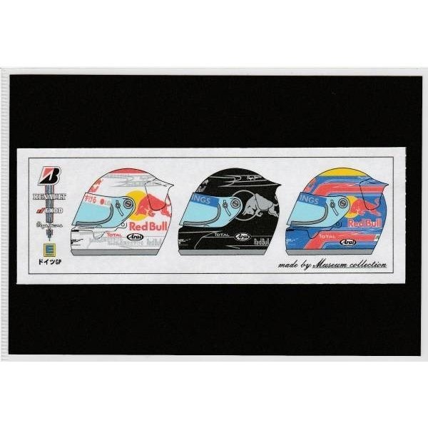 Museum collection 1/20 F1 Red Bull RB6 additional logo and helmet decal JP a319 画像2
