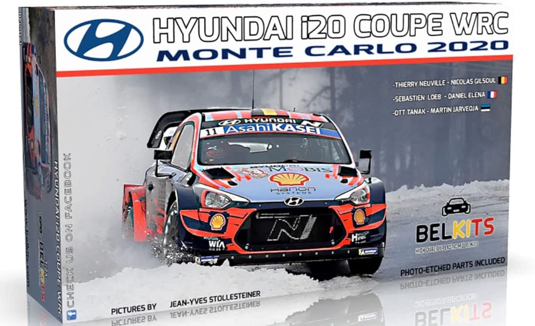 Pre Order Platz Belkit 1/24 kit Hyundai i20 Coupe WRC 2020 MonteCarlo 10604 画像5