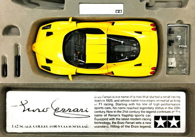 Big size Tamiya 1/12 Collector's Club Enzo Ferrari Yellow Semi-finished 3051 画像2