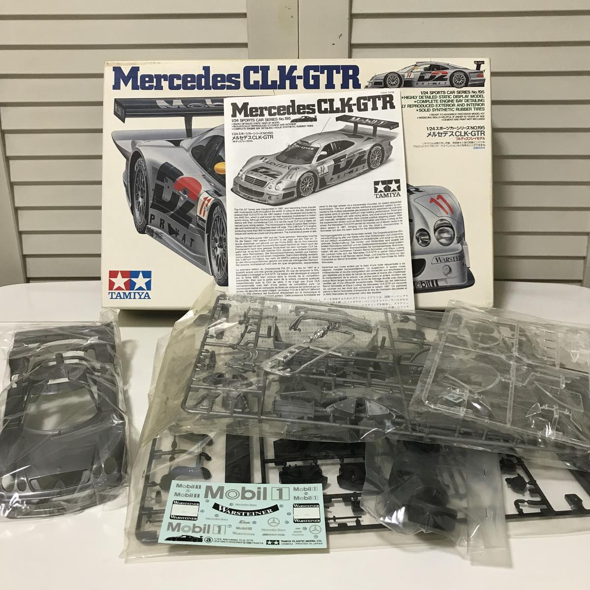 Rare kit Tamiya 1/24 model kit Mercedes CLK-GTR from Japan 11082 画像4