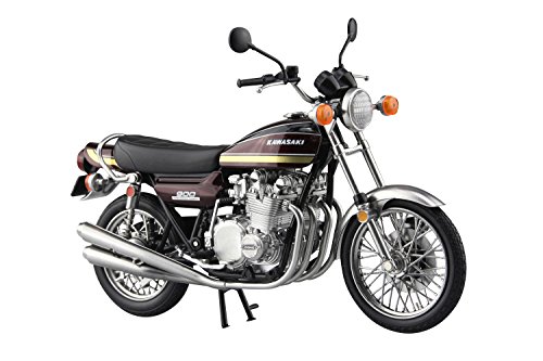 AOSHIMA 1:12 Scale Motorcycle Diecast Mode Kawasaki 900S (Z1) 玉虫Maroon1018 画像1