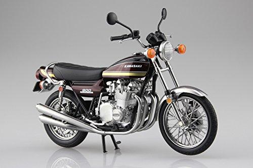 AOSHIMA 1:12 Scale Motorcycle Diecast Mode Kawasaki 900S (Z1) 玉虫Maroon1018 画像2
