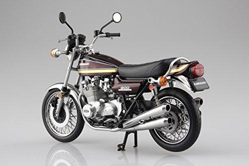 AOSHIMA 1:12 Scale Motorcycle Diecast Mode Kawasaki 900S (Z1) 玉虫Maroon1018 画像3