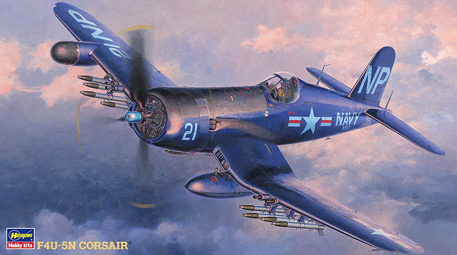 Hasegawa 1/48 Model kit US Navy F4U-5N Corsair from Japan 1437 画像2