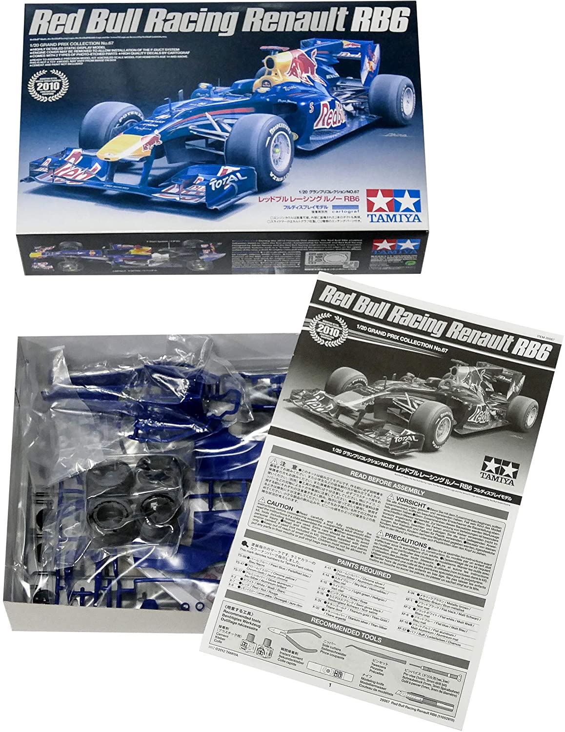 Rare kit Tamiya 1/20 Grand Prix Red Bull Racing Renault RB6 from