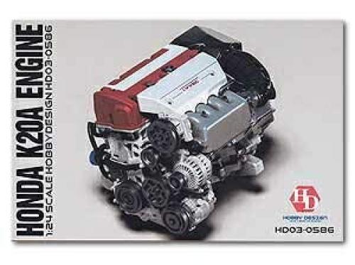 HOBBY DESIGN 1/24 Resin Kit Honda K20A Engine VTEC Detail up set from Japan 9355 画像1