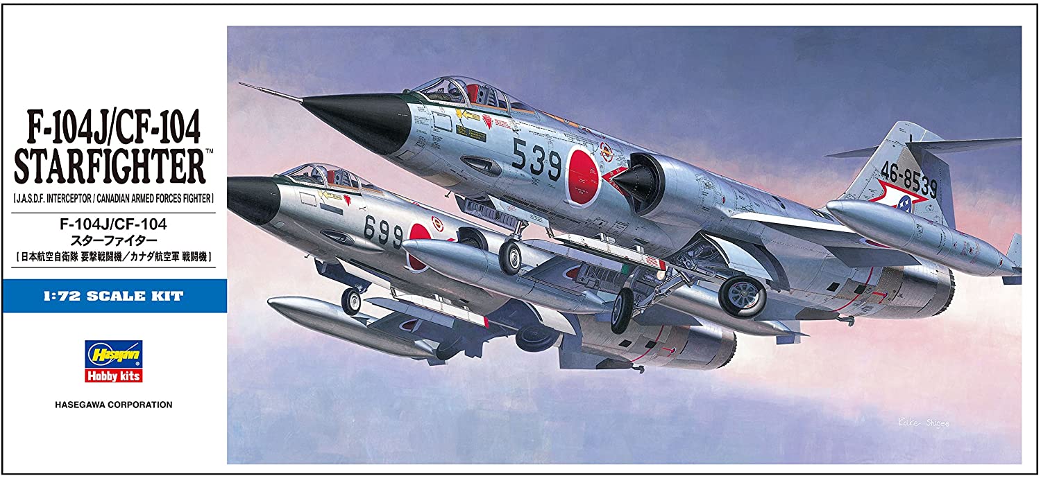 Rare kit Hasegawa 1/72 Model Kit JP F-104J / CF-104 Starfighter from Japan 3679 画像2