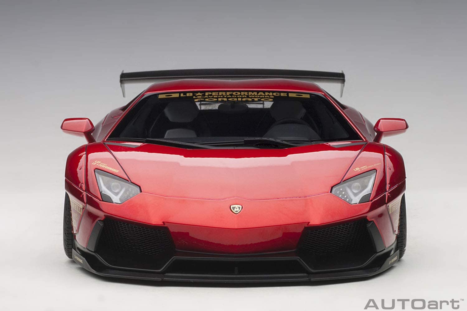 Finished product AUTOart 1/18 LB-WORKS Lamborghini Aventador  Metallic red 2371 画像4