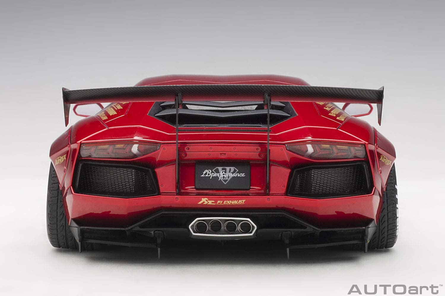 Finished product AUTOart 1/18 LB-WORKS Lamborghini Aventador  Metallic red 2371 画像5