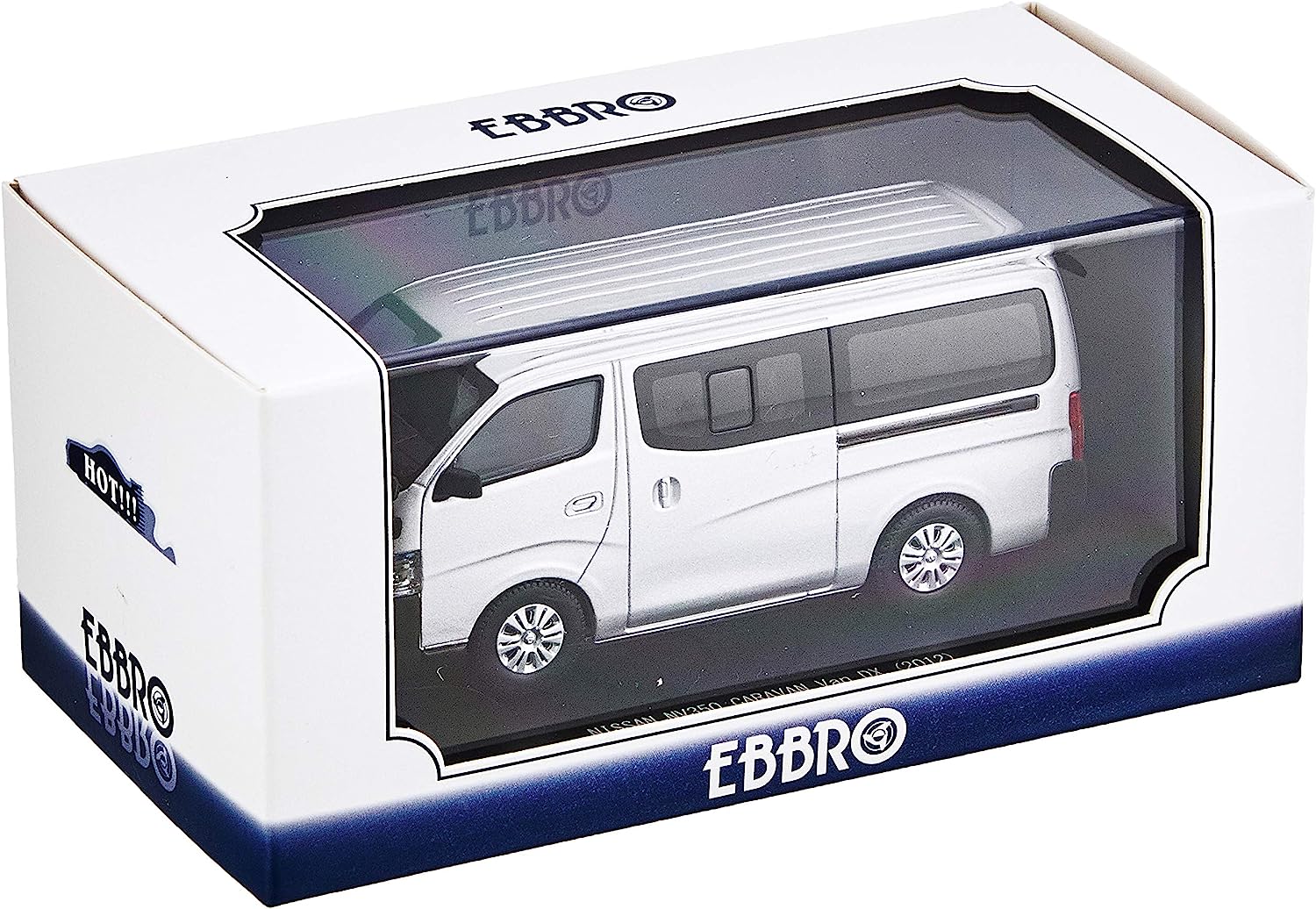 EBBRO 1/43 Nissan NV350 Caravan Van DX 2012 Silver Finished Product JP 10844 画像1