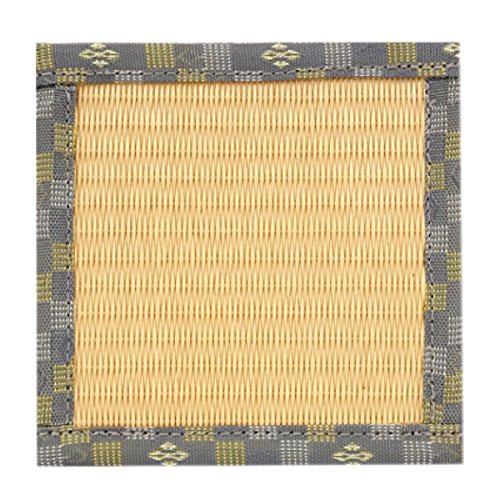 Japanese tatami coaster 4.7 inches Light yellow B Type from Japan 9363 画像1