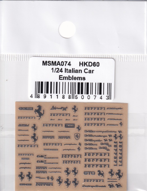 MSM Creation MSMA074 1/24 Ferrari Metal Emblem #2 from Japan 11166 画像1