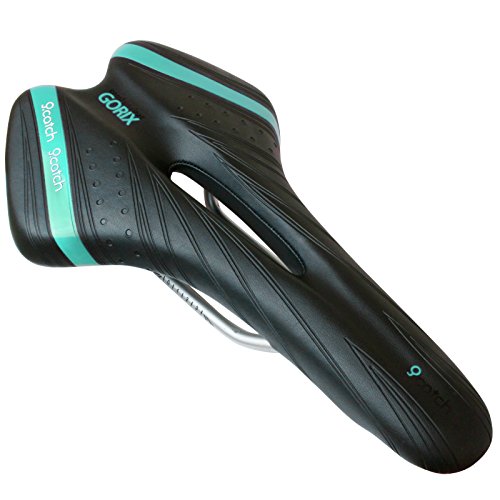 GORIX Saddle that doesn't hurt your butt Soft opening type Black celeste JP 9741 画像1