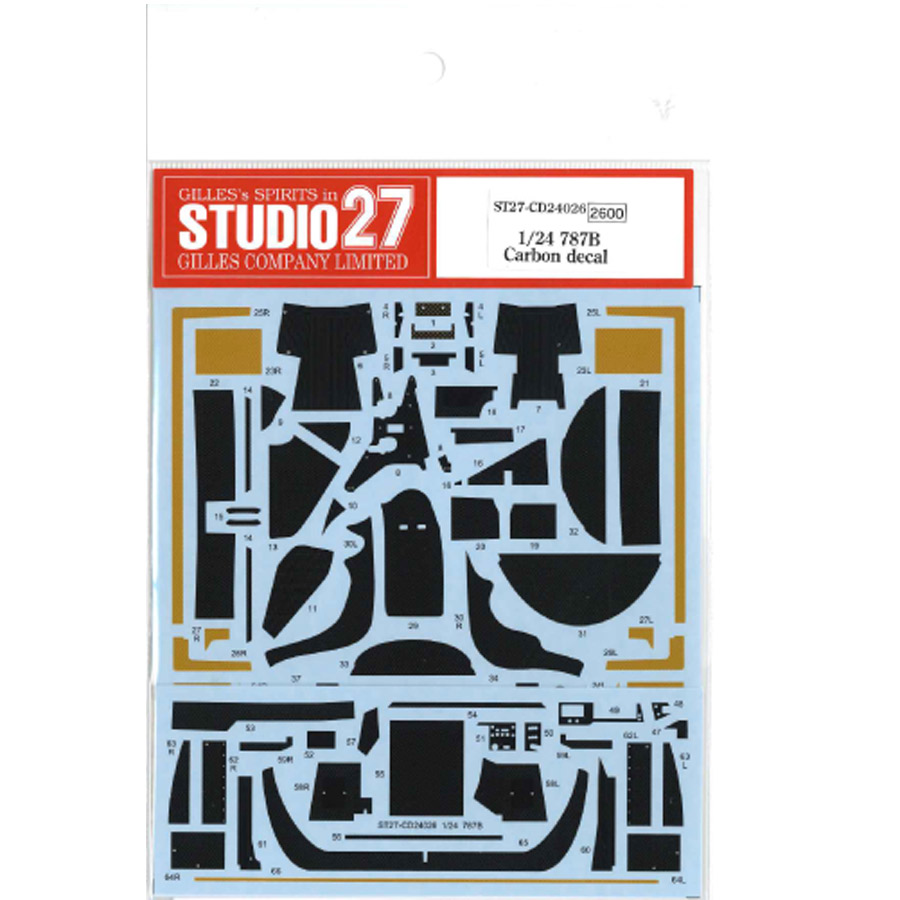 [ STUDIO 27 ] 1/24 Mazda 787B LM Carbon Decal for Tamiya from Japan 5478 画像1