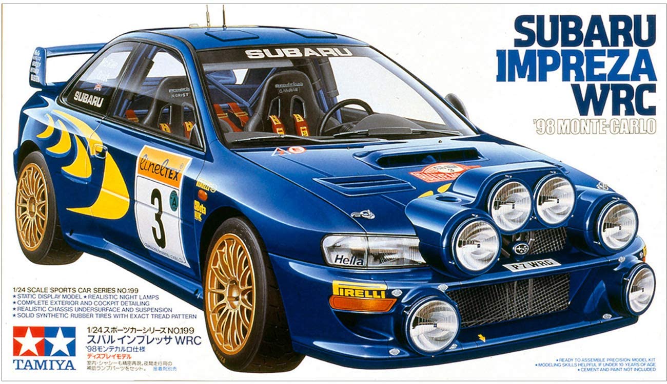Tamiya 1/24 Model kit Subaru Impreza WRC 1998 Monte Carlo