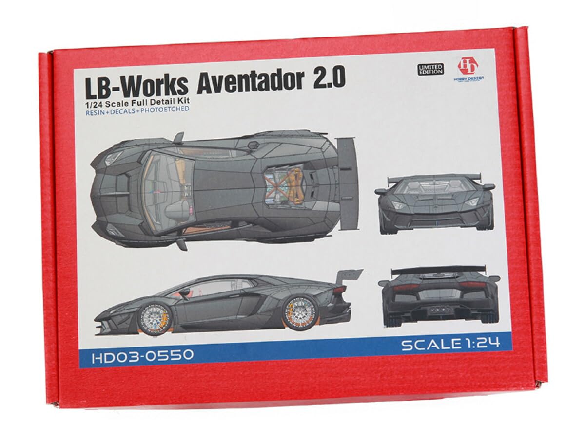 Hobby Design 1/24 Resin Full Model Kit LB Works Aventador ver.2.0 from JP 11796  画像1