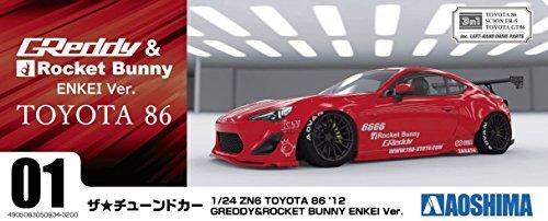  Aoshima 1/24 Model kit Toyota 86 '12 GREDDY&ROCKET BUNNY ENKEI Ver.  Jp 4795　 画像5