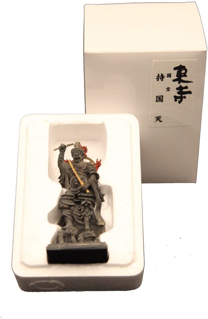 Toji Genuine 持国天 JIKOKUTEN Miniature Buddha Statue Synthetic resin H5in JP 7616 画像5