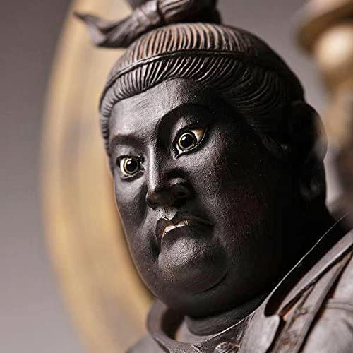  Japanese 毘沙門天 BISYAMONTEN High chlority Stone figurine H8inc from Japan 7607 画像2