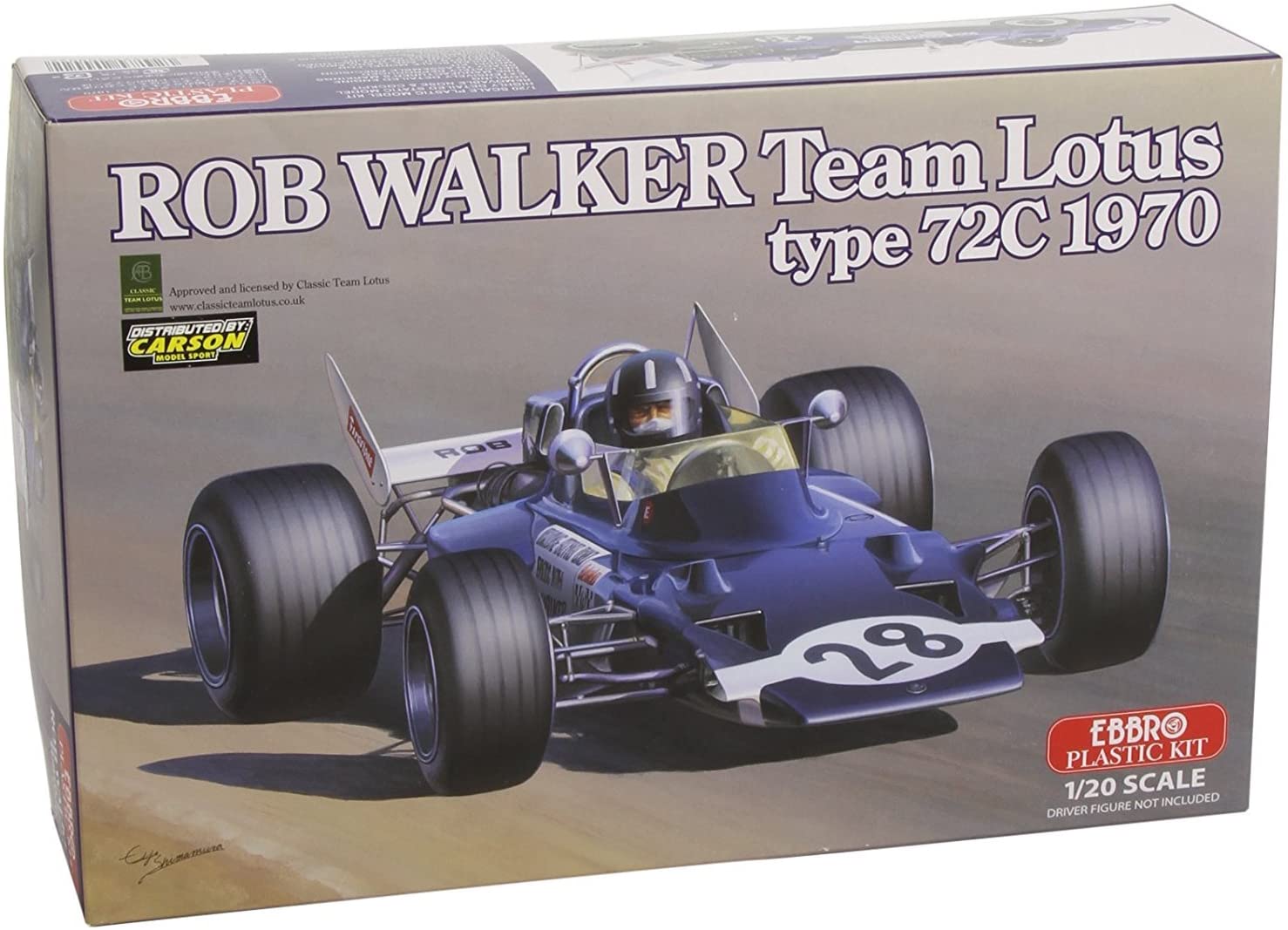 Rare kit EBBRO 1/20 Rob Walker Team Lotus Type 72C from Japan 8662 画像6