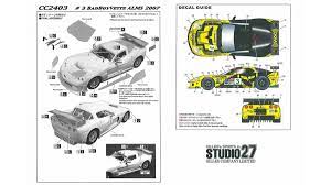 【 STUDIO27 】1/24 kit Corvette C6R #43 