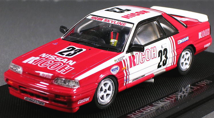 EBRRO 1/43 Ricoh Skyline GTS-R Gr.A 1988 White / Red from Japan 2988 画像2